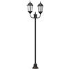 vidaXL Luce da Giardino 68 x 20 x 235 cm Alluminio e vetro