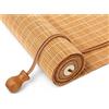 JSLJDM Tenda a Rullo in Bambù da Esterno su Misura, Tenda Bambu Avvolgibile per Balcone e Terrazza, Frangivista Parasole Filtrante, Montaggio con Fori (B1-Fine-Carbon-Filtro55%)