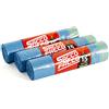 EFFENNE group - 45 Sacchi Spazzatura per raccolta differenziata 55x65, Sacchetti Plastica con Manici, Sacchetti Super Resistenti, Sacchetti Spazzatura Esterno (Azzurro)