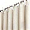 Kobete Tenda doccia in tessuto effetto lino 120x200, tenda doccia antimuffa esclusiva in poliestere, impermeabile, lavabile e idrorepellente, tenda per vasca da bagno con 12 anelli (Beige)