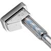 Generico Bastone Tenda A Pressione 3 4 5 Metri Bastone Tenda Estensibile Tenda Vasca Da Bagno Doccia, Bacchette Per Tende A Molla Fissaggio Senza Trapano Né Viti, Diametro 32mm(Argento,360-450CM)