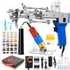 Vehipa Tufting Gun with Carpet Trimmer Kit - Taglio 2 in 1 ＆ Loop Pistola per Tufting con Forbici, Tela per Cucire, Filato, Spazzole, Raschietti per la Creazione di Tappeti fai da te