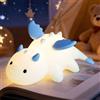 Euakee Luce Notturna a Forma di Drago, Lampada Notturna Bambini, 7 Colori, Tocco Portatile 1200mAh Batteria Lampada&Timing Bambini Luce Notturna, Camera Decorazione Regalo per Bambino(Blu)