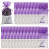 BOGCLEE 20 Pezzi Sacchetti per Lavanda Vuoti, Bustine di Lavanda da Riempire, Sacchettini per Lavande Vuoti con Nastri di Filato per Lavande, Spezie ed Erbe Aromatiche