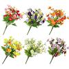 Kesote 6 Pz Margherite Finte Decorazioni Fiori Finti per Cimitero Loculo Fiori Artificiali per Bomboniere Fai da Te Esterno Giardino Feste Pasqua