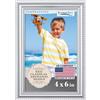 Icona Bay Cornice Portafoto Icon Bay 10x15 cm Argento, Modanatura Splendidamente Dettagliata, Cornice Portafoto Moderna, Montatura a parete o Tavolo superiore, Collezione Inspirations