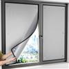 Generic Pellicola Termica Isolante Caldo E Freddo Per Vetri Finestre, Pellicole Di Isolamento Termico Foglio Di Alluminio Con Ventosa, Copertura Per Porta E Tetto Adesivo Per Parasole(Nero,60x75cm)