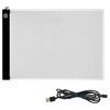 Generic Tavoletta luminosa a LED ultra sottile, 240 x 148 mm, per scrittura, pittura, tracciamento, pannello, tavoletta, schizzi, arte artigianale, stencil con 3 livelli di luminosità regolabile