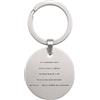 Handmade Codice Morse Portachiavi in acciaio inox personalizzato segreto messaggio fatto a mano