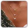 Handmade 925 Mini perla ciondolo personalizzato gemma gioielli matrimonio fatto a mano anniversario Personalizzato pietra di nascita Collana argento sterling