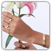 Handmade Braccialetto inciso personalizzato argento sterling 925 delicato impilabile bracciale rigido Madre della Sposa sposo fatto a mano anniversario