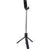 Jopwkuin Treppiede per Selfie Stick Wireless Bluetooth con Design Telescopico a 5 Sezioni, Selfie Stick con Rotazione a 360° per un Campo Visivo più Ampio, per, Streaming Live, Supporto da Tavolo,
