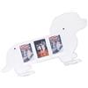 Uitndvyte Cornice per foto a tema cane in acrilico per immagini istantanee da 7,6 cm, triplo supporto per la decorazione della casa, semplice posizionamento tre cornici per foto