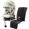 Jovikids i - Size Seggiolino Auto 0-36 Kg, 360° Girevole Seggiolino Auto con Isofix e Gambe di Supporto 40-150cm dalla Nascita a Circa 12 anni (Beige)