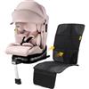 Jovikids i - Size Seggiolino Auto 0-36 Kg, 360° Girevole Seggiolino Auto con Isofix e Gambe di Supporto 40-150cm dalla Nascita a Circa 12 anni (Rosa Migliorato)