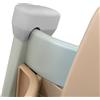 Amoxum Seggiolone per la prevenzione degli urti, adatto solo per Stokke Tripp Trapp, anticollisione per neonati e bambini, in silicone, protegge gli angoli (grigio)