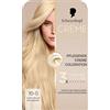 Creme Supreme Schwarzkopf Creme Supreme Coloration 10-0 Biondo Naturale Ultra Chiaro (182 ml), colorazione permanente per capelli con siero e maschera per capelli, protegge dai danni visibili dei capelli, per una