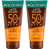GEOMAR | Latte Solare SPF 50, Formula Vegan, Made in Italy, 100mL (Confezione da 2)