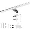 Aourow Lampada Specchio Bagno 10W, 40CM 820LM LED, Bianco Freddo 6500K, Resistente All'acqua IP44, Classe II per Armadietto a Specchio