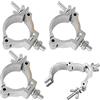 QNLEMON 4Pcs Truss Clamp 48-51mm Luce di Scena Morsetti Gancio di Lega di Alluminio Morsetto Leggero del Gancio Della Fase Resistente Metà Conica Accoppiatore