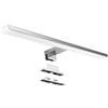 Aourow Lampada Specchio a LED/Lampada Specchio Bagno 10W 820lm 40cm Bianco Neutro 4000K,IP44 230V,Lampada LED Armadio in Acciaio al Nichel-Cromo,Lunghezza Prodotto:400mm
