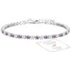 Aretas Bracciale da donna in argento Sterling 925, regolabile, regalo di compleanno, Natale, per lei, donne, fidanzate, Rame, Senza Gemstone
