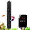 AQQA Riscaldatore per acquario, 300 W, con termostato LED esterno, riscaldatore sommergibile in vetro al quarzo, riscaldamento intelligente, protezione da sovratemperatura, funzione di memoria, per