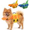 SMALLLEE_LUCKY_STORE Giubbotto di salvataggio per cani di taglia piccola, media e grande, giubbotto di salvataggio con mento anteriore, galleggiante e maniglia di salvataggio, ad alta galleggiabilità