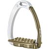 Tech Stirrups Venice Evo, staffa di sicurezza per salita, colore Tech Stirrups: argento/marrone