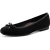 Tamaris Ballerine comode da Donna, in camoscio Nero, 36 EU