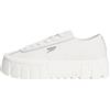 Tommy Jeans Sneaker da Donna Tjw Platform in Pelle LC EN0EN03165 Bassa, Bianco (Ecru), 40