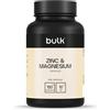 BULK POWDERS Bulk Capsule Zinco e Magnesio, Supporta la salute delle ossa muscolari e la stanchezza, 60 Capsules