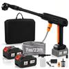 GJCrafts Idropulitrice senza fili 1000 PSI/69 bar, motore da 800 W, pistola idropulitrice mobile, 2 batterie da 4000 mAh, ugello 6 in 1, tubo da 7 m, filtro dell'acqua, per auto, terrazza, finestre e giardino