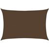 vidaXL Zonnezeil 160 g/m² 5x7 m HDPE bruin