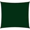 vidaXL Parasole a Vela in Tela Oxford Quadrato 7x7 m Verde Scuro