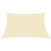 vidaXL Vela Parasole 160 g/m² Crema 3/4x2 m in HDPE