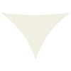 vidaXL Parasole a Vela Oxford Triangolare 3x4x4 m Crema