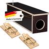 Gardigo® Box Contenitore in Legno + 2 Trappole per Ratti