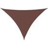 vidaXL Parasole a Vela Oxford Triangolare 5x6x6 m Marrone