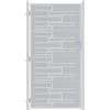 vidaXL Cancello da Giardino Argento 85 x 174 cm Acciaio Inossidabile, Giardino e terrazza, Rettangolare, Moderno, Piante Eleganti, mobili da Esterno, Design Minimalista