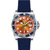 Invicta Pro Diver Orologio da Uomo in acciaio inossidabile con movimento Quarzo - 43mm, Argento/Blu/Arancione