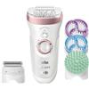 Braun Silk-épil 9 9/990 SkinSpa SensoSmart Epilatore Donna Oro Rosa senza Fili con Sistema Wet&Dry di Epilazione, Esfoliazione e Cura Della Pelle 4-In-1 e 13 Accessori, Idea Regalo San Valentino