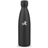 Motswedi Borraccia, 500 ml Senza BPA, Borraccia Termica, a Doppia Parete Anti-perdite, Bottiglia Termica, Acciaio Inox 18/8, Borracce, Mantenimento 12h Caldo / 24h Freddo, Bottiglia Nero intenso