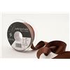 Berisfords 3501 Nastro Double-Face in Raso 20 m x 25 mm, Marrone Scuro