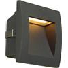 SLV DOWNUNDER OUT S incasso da parete outdoor, LED, antracite, IP55 3000K 1,7W