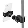 MiDube Supporto per telefono da asta microfonica con morsetto Super Clamp e rotazione a 360°, morsetto da montaggio su asta compatibile con tutti gli smartphone, ideale per registrazioni video e prove musica