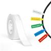 NIIMBOT Etichette per cavi a trasferimento termico (12.5 x 109) mm, per etichettatrice B18/N1,materiale PET,impermeabili e resistenti alle alte temperature,lunga durata di conservazione,Bianco
