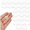 PATIKIL 24 Pezzi Lente Biconvessa Diametro 20.6mm Lenti Ottiche Acrilico | Lunghezza Focale 106mm, Per DIY Casa Esperimento Scientifico Telescopio, Doppio Convesso, Fermacarte