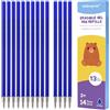Willingood Refill per Penna Gel Cancellabile,compatibili con Legami,14 Pezzi, Blu, Altezza 13 cm, Inchiostro Termosensibile, Punta 0,7 mm, per la scuola e la vita quotidiana