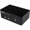 StarTech.com Switch KVM USB doppio DisplayPort 2 porte con audio e hub 2.0 [SV231DPDDUA]